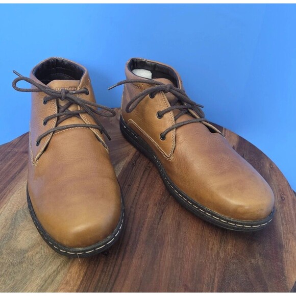 Hush Puppies Vice Victory Chukka Caramel Brown Leather Boot Men's 12M - Picture 1 of 12